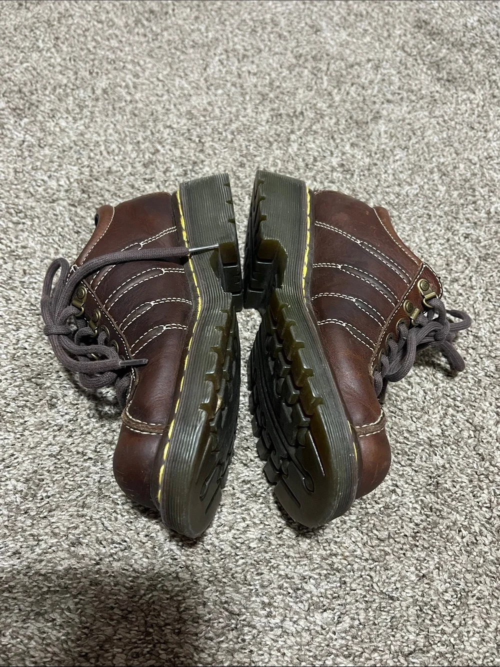 Y2K Dr Martens 9764 Brown Leather Chucky Oxfords - Picture 3 of 6